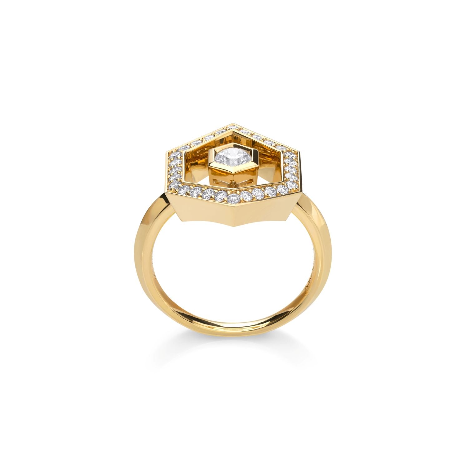 Pavé Diamond Halo Ring