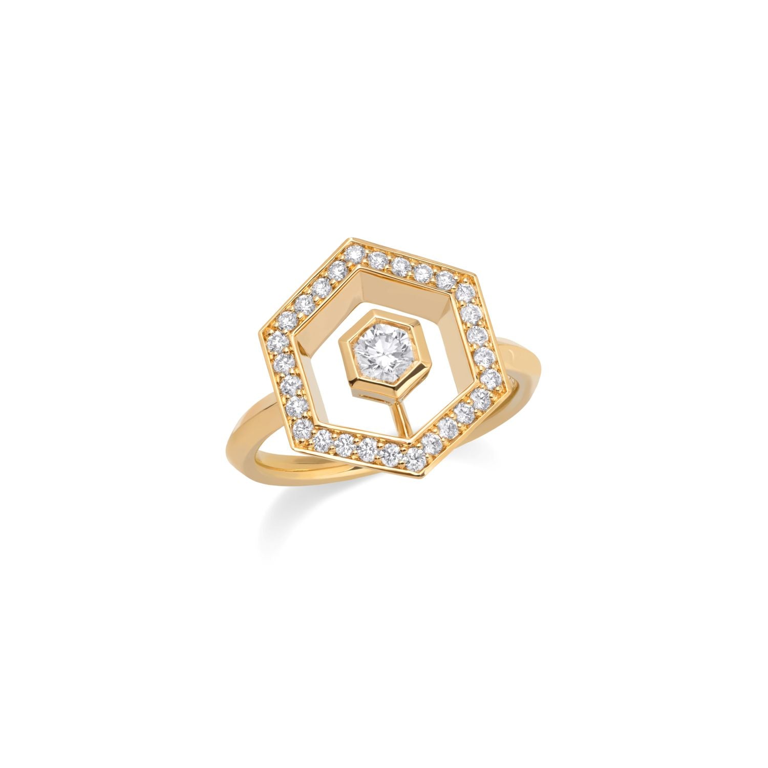 Pavé Diamond Halo Ring