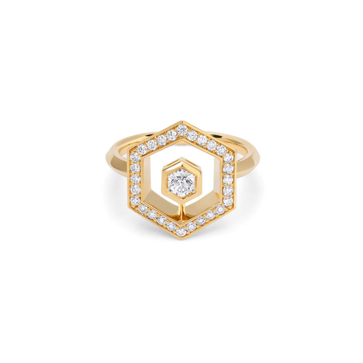 Pavé Diamond Halo Ring