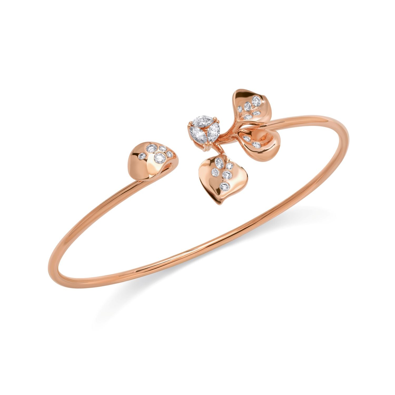 Bangle with Diamond Drops