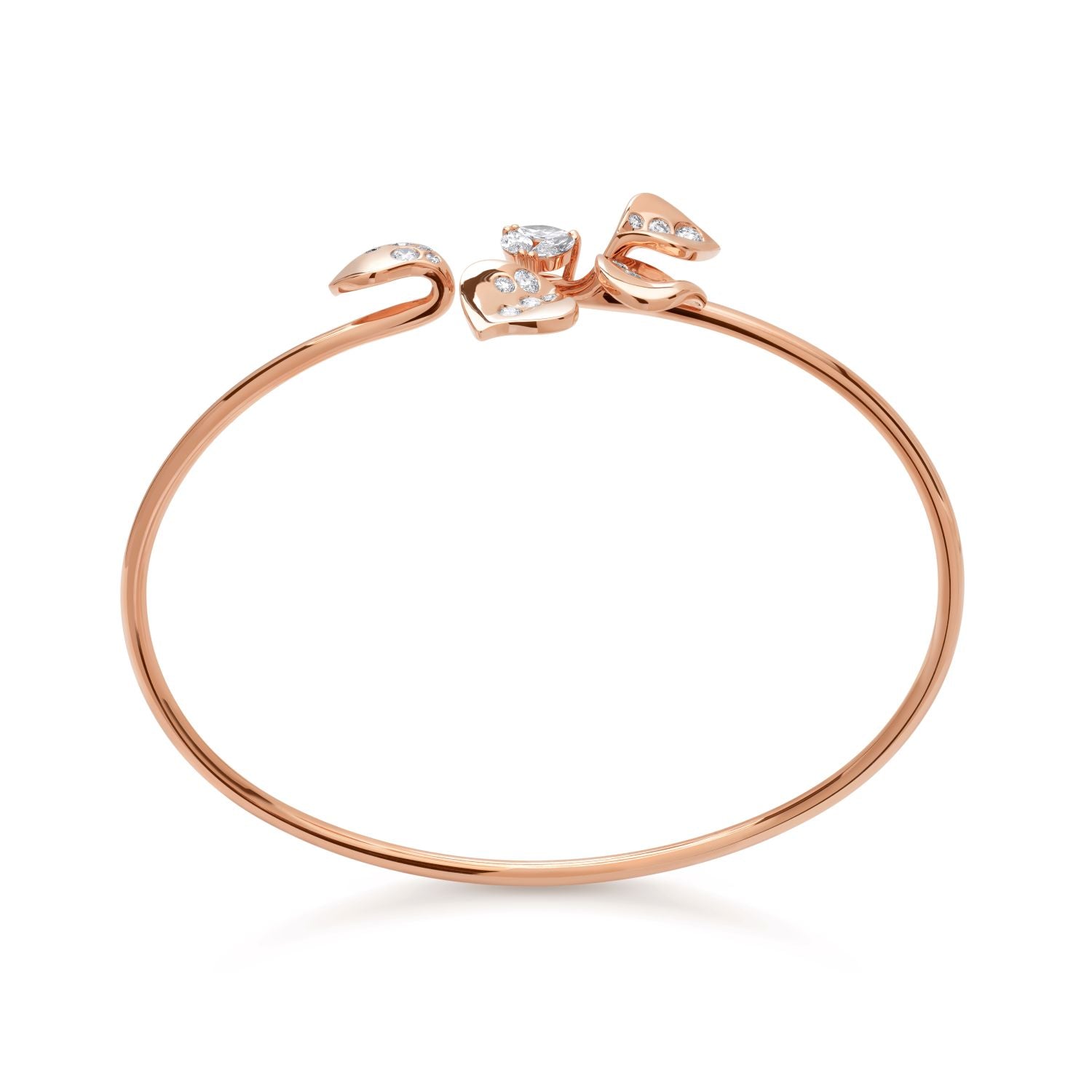Bangle with Diamond Drops