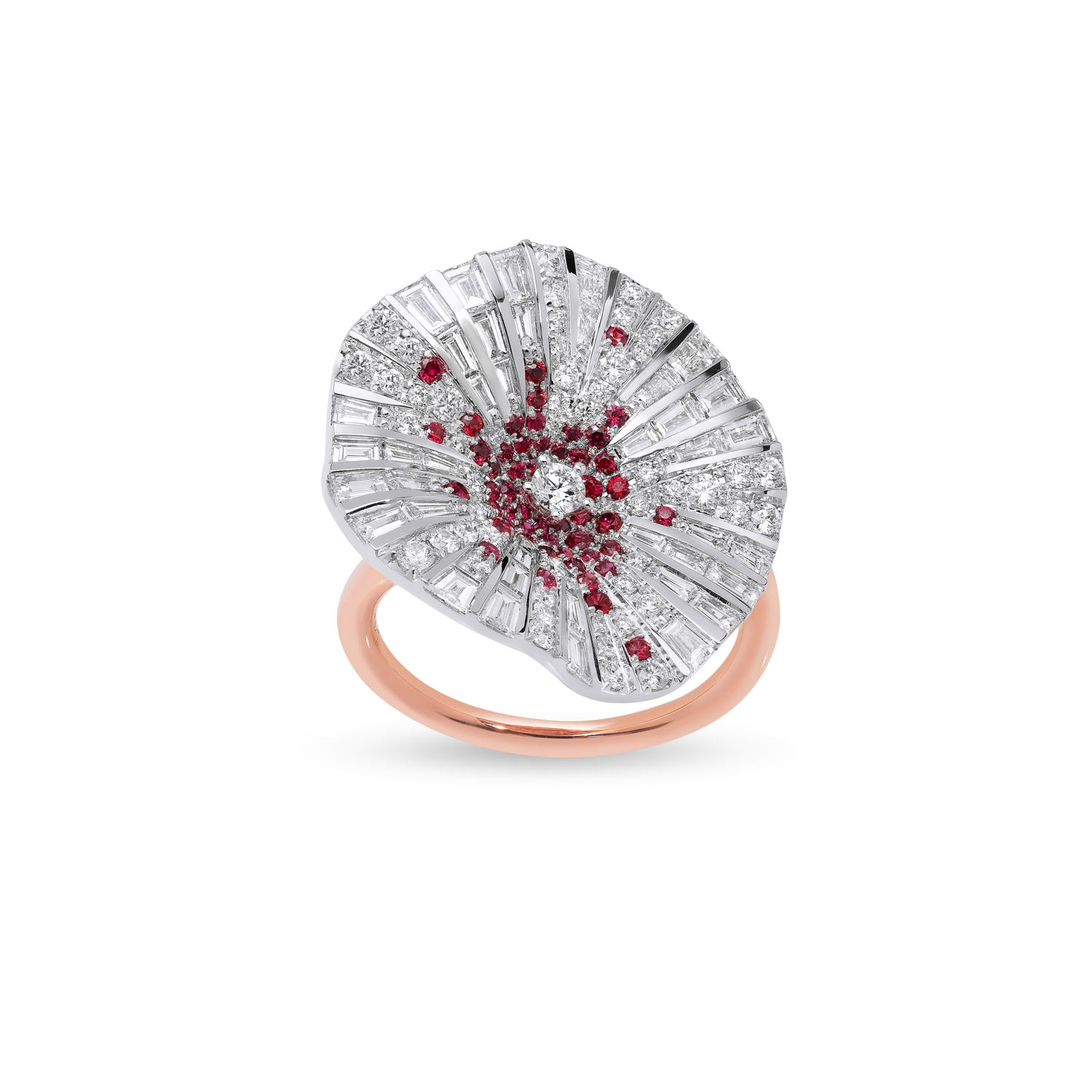 BELLE Ring mit rosa Saphiren