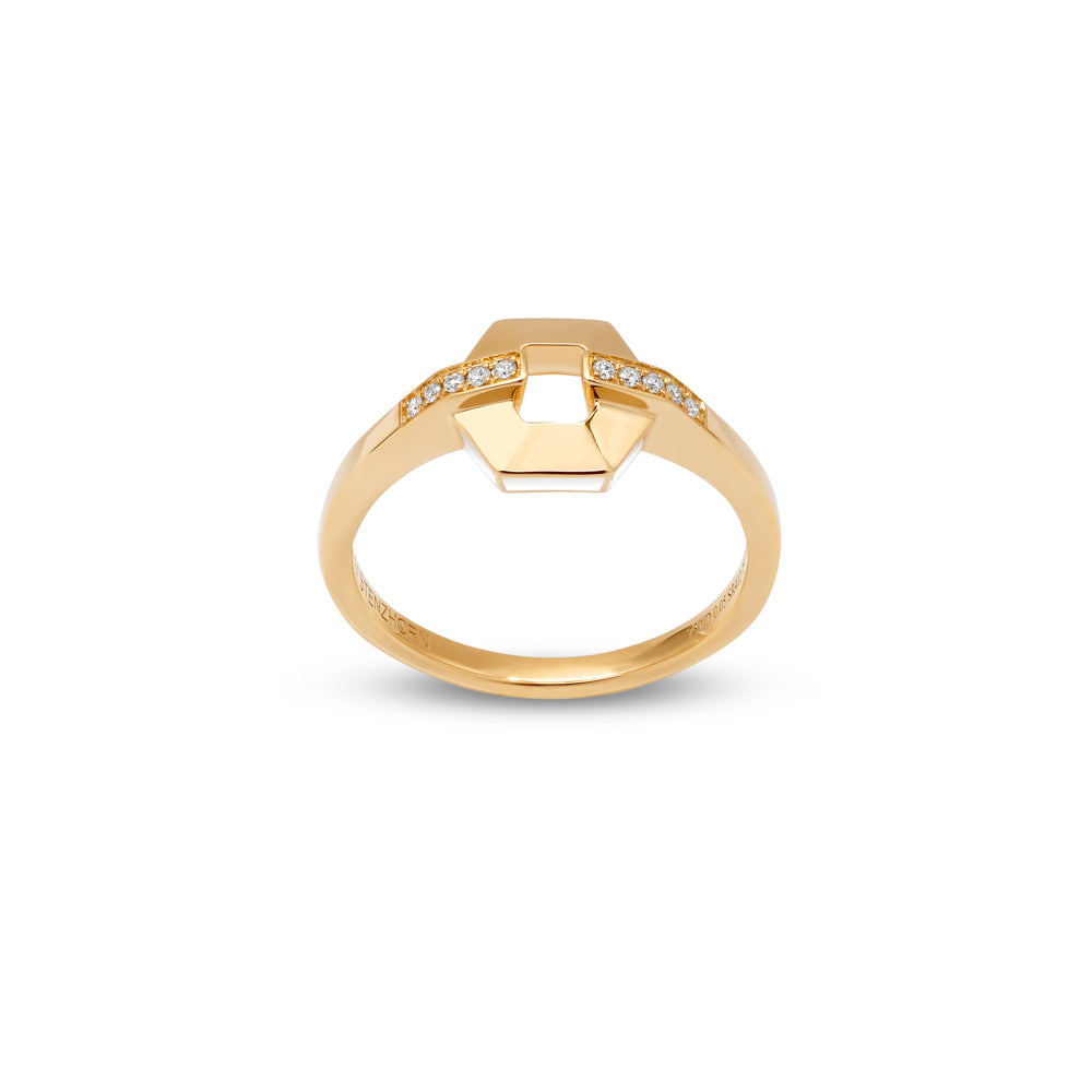 HONEY HONEY kleiner Ring mit Emaille und Diamanten