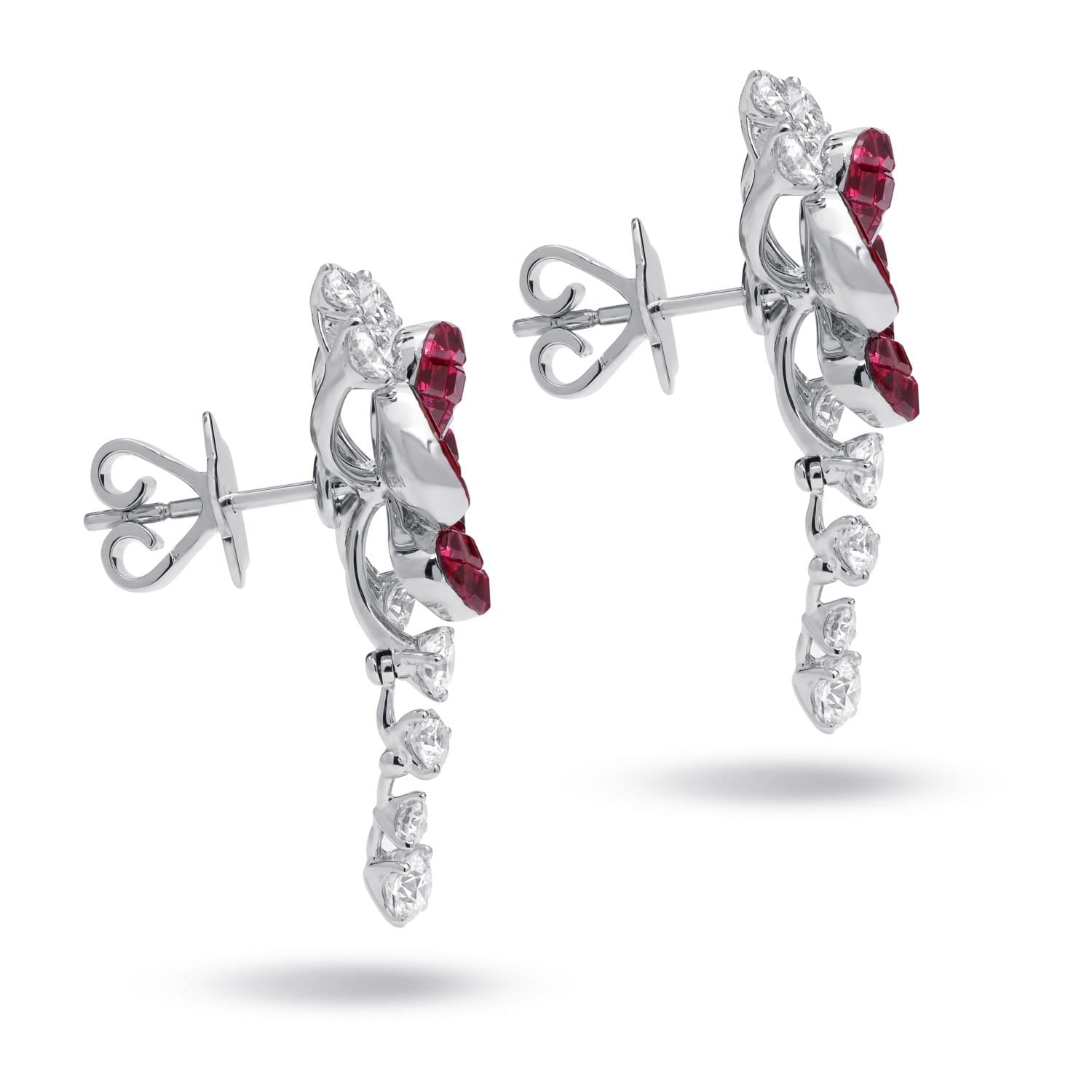 Hortensia Ruby Earrings